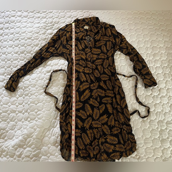 Bridge & Burn Plant Leaf Print Dress - Picture 3 of 8